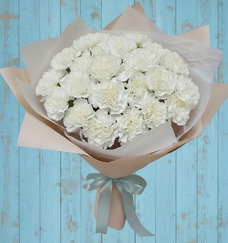 Букет цветов из: Гвоздики в Приморском