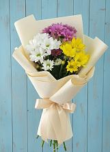 Букет цветов из:  Хризантемы #REPLACE_PRED# Приморском
