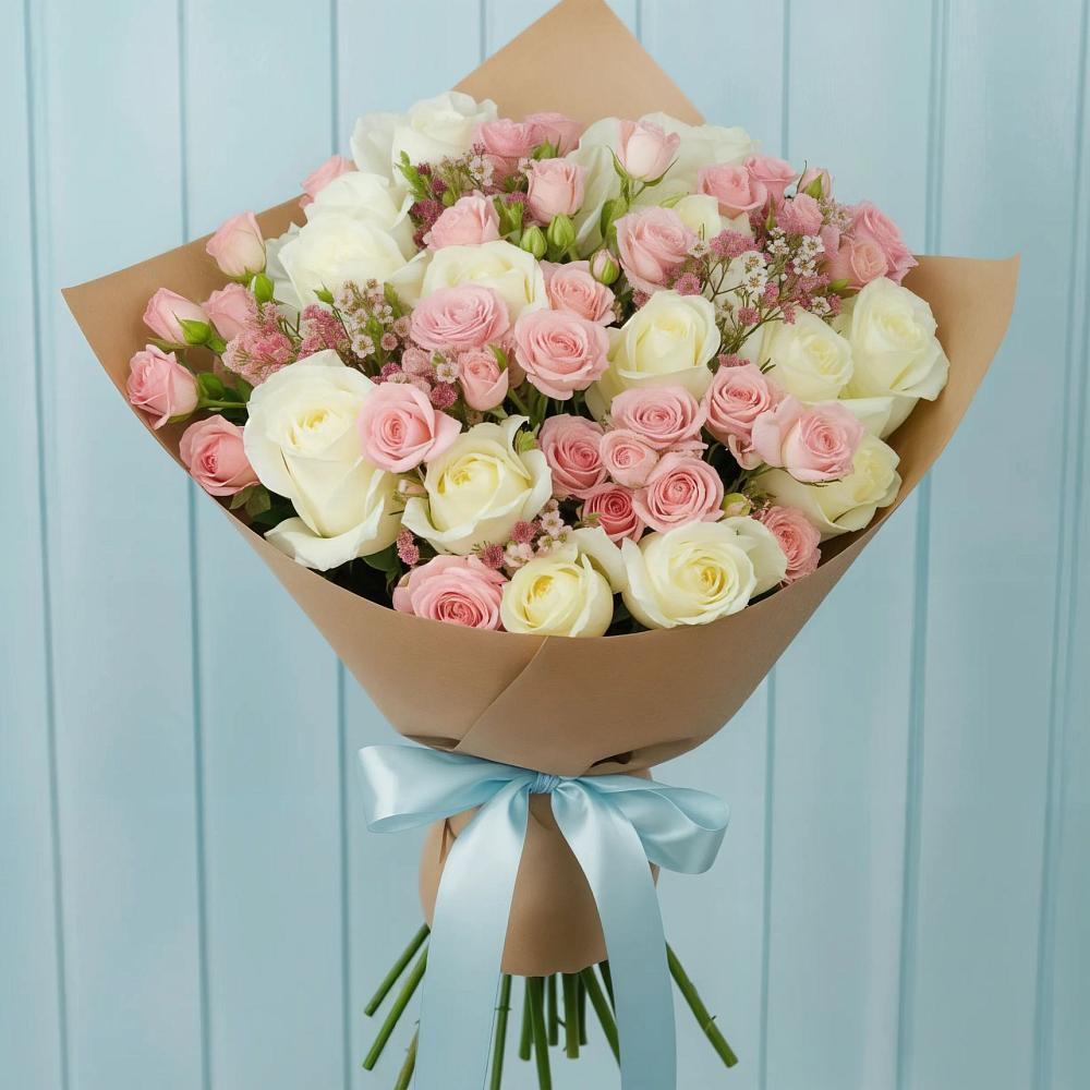 Букет цветов из: Розы в Приморском