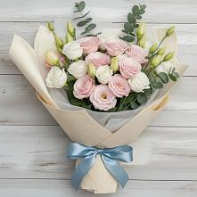 Букет цветов из:  Лизиантусы #REPLACE_PRED# Приморском