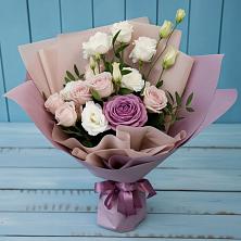 Букет цветов из:  Розы и Лизиантусы в Приморском