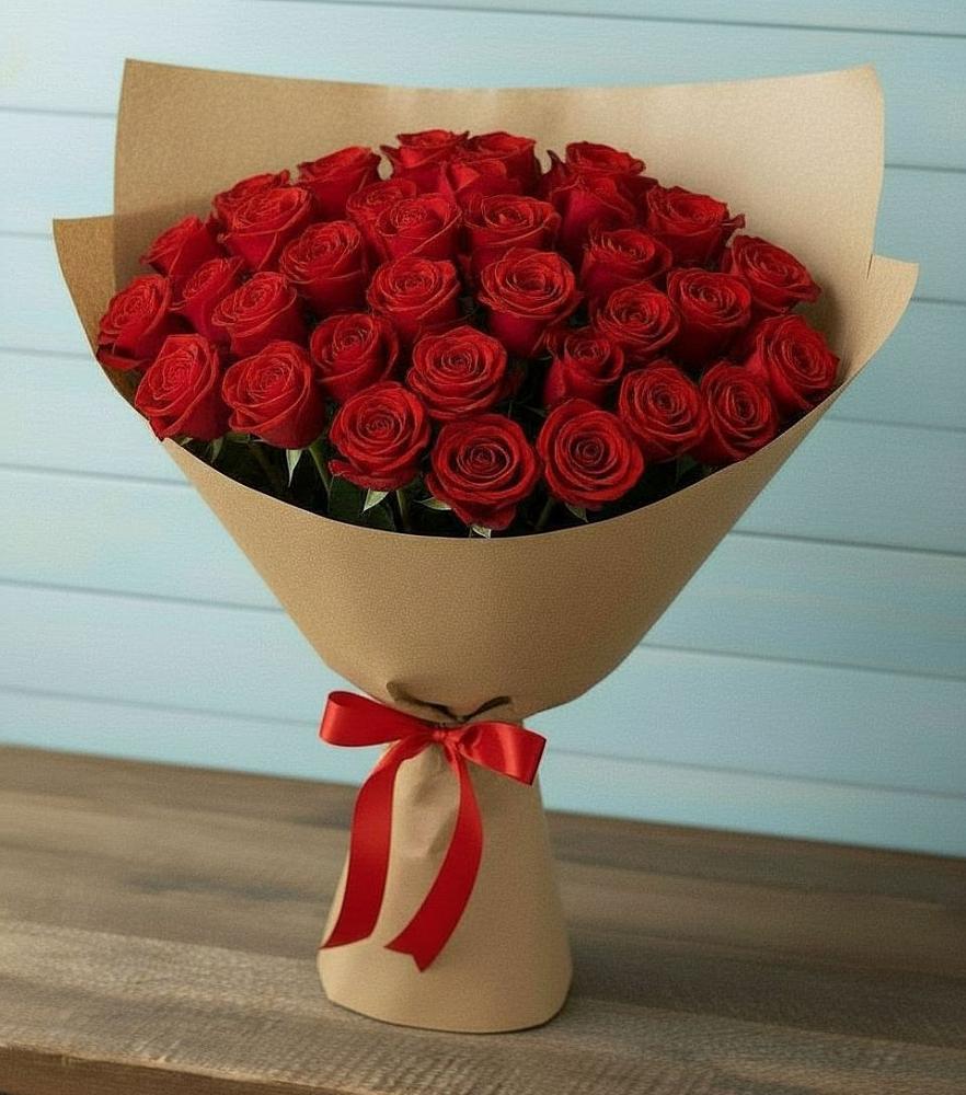Букет Красные розы Милано в Приморском