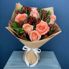 Букет цветов из:  Розы и Альстромерии в Приморском