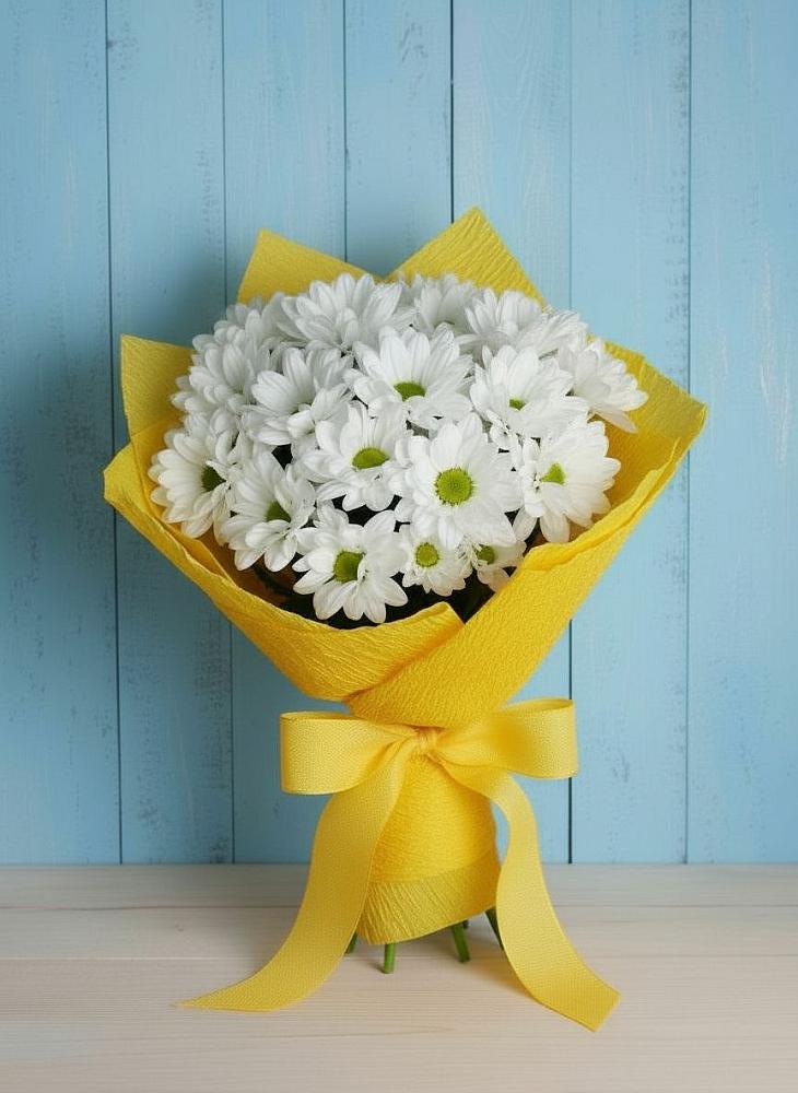 Букет цветов из: Хризантемы в Приморском