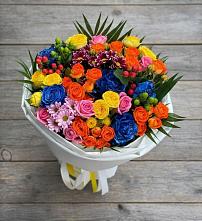 Букет цветов из:  Розы и Хризантемы в Приморском