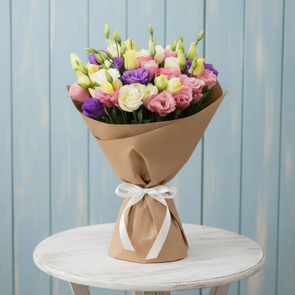 Букет цветов из: Лизиантусы в Приморском