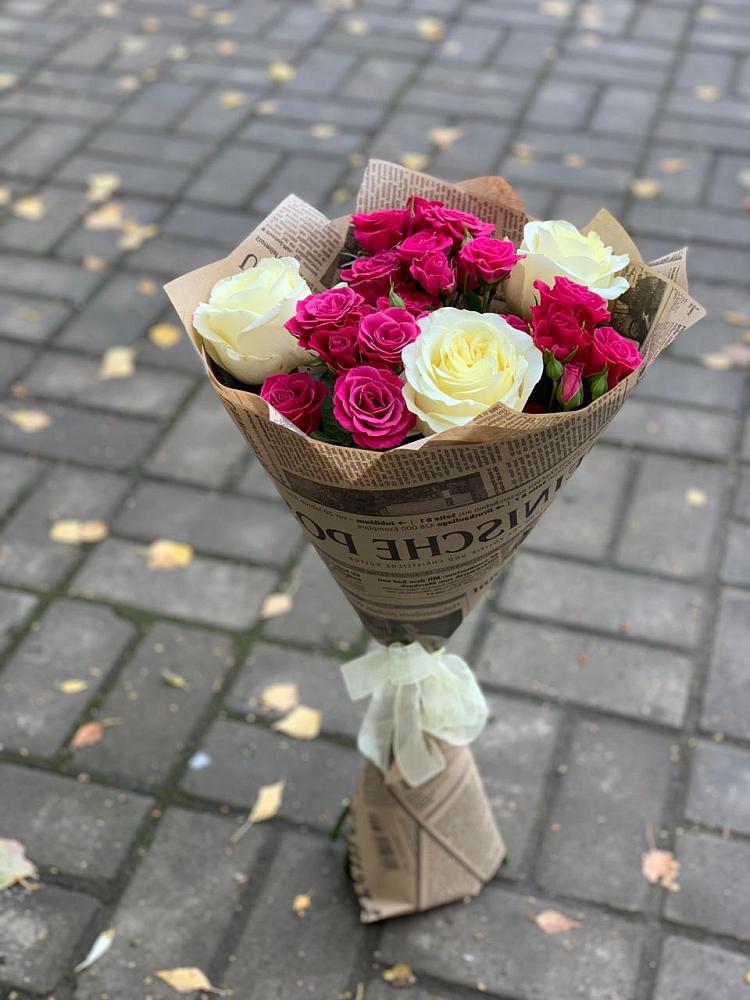 Букет цветов из: Розы в Приморском