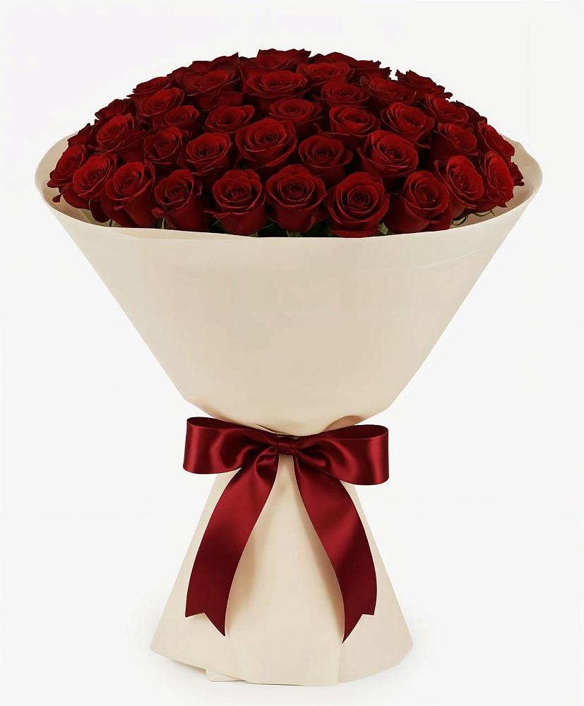 Букет 101 Бордовая роза Блэк Бакарра в Приморском