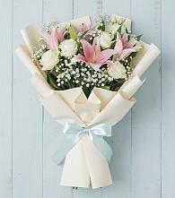 Букет цветов из:  Лилии #REPLACE_PRED# Приморском