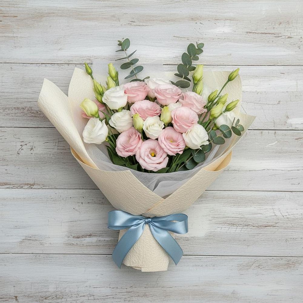 Букет цветов из: Лизиантусы в Приморском